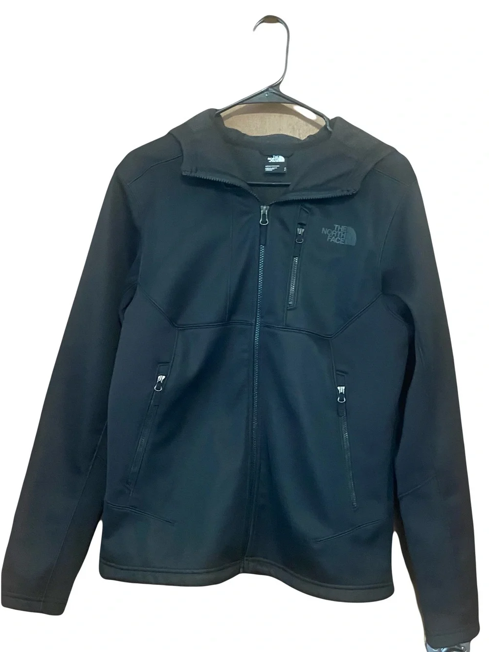 The North Face Black Hooded Softshell Windbreaker
